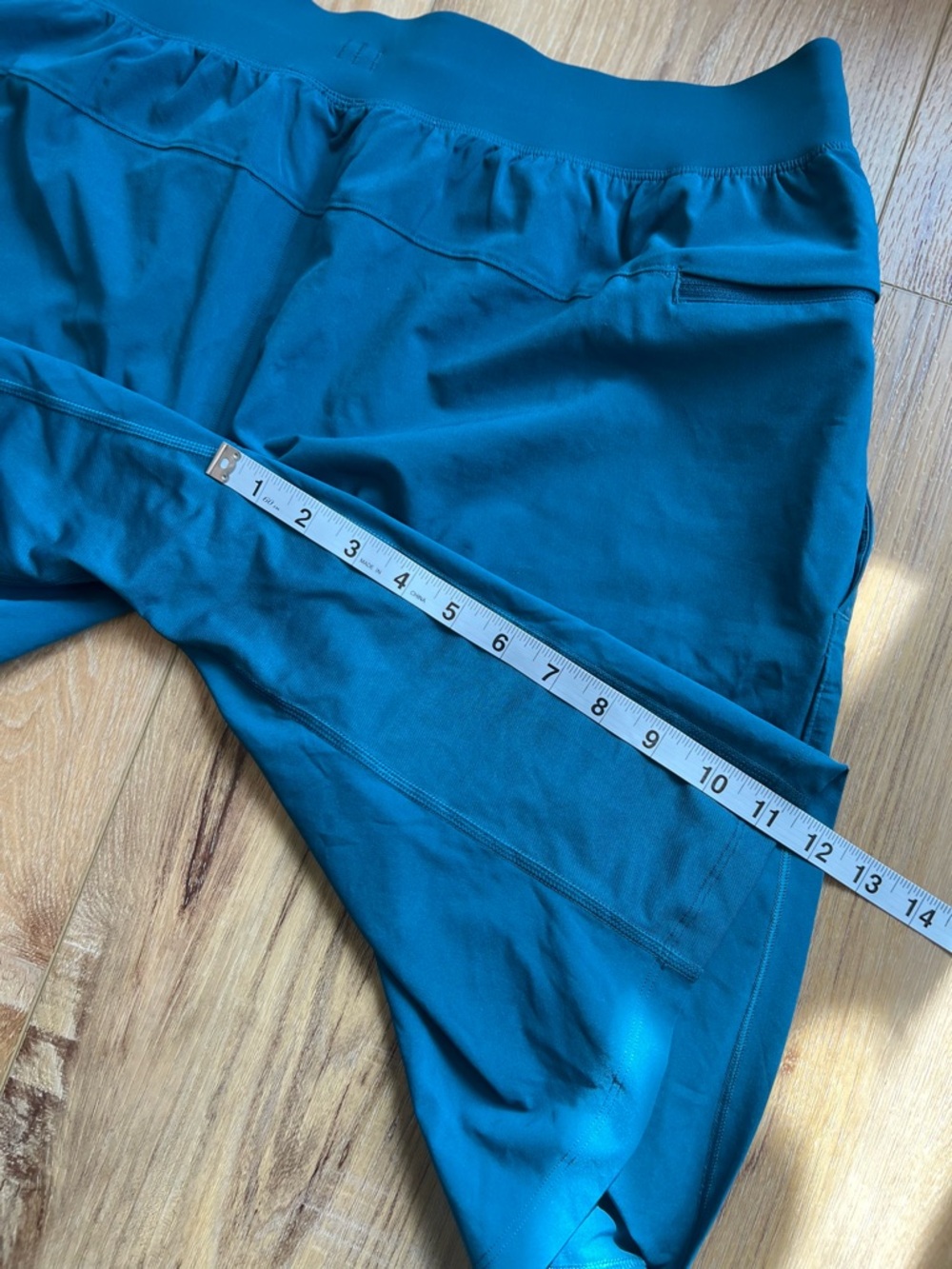 T.H.E. Short 11” Linerless Lululemon Bermuda Teal Men’s Training Shorts Size XL - Picture 9 of 11